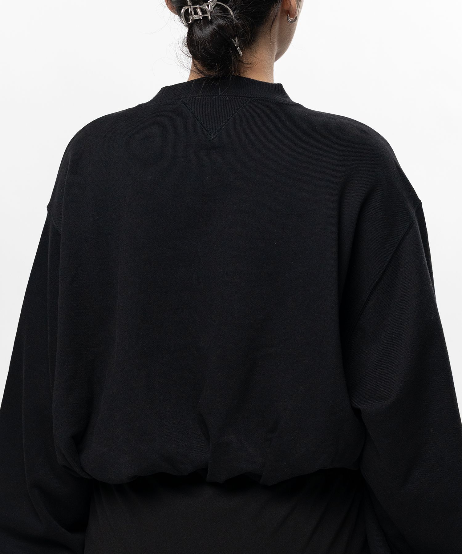 S.O.S Cotton Fleece Cropped Sweatshirt
