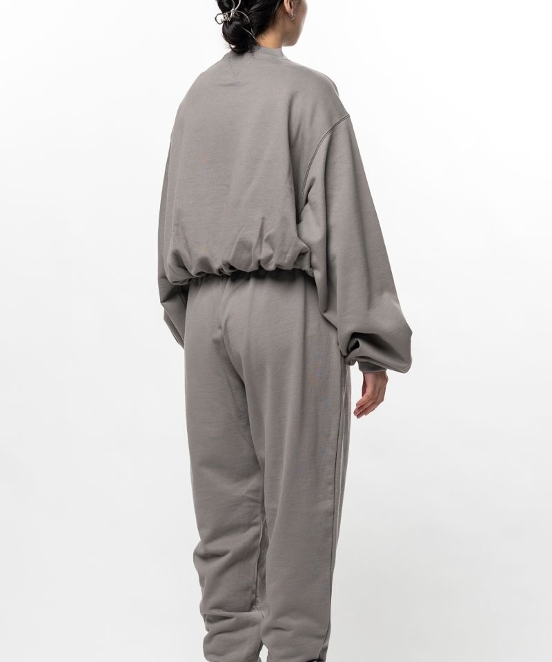 S.O.S Cotton Fleece Cropped Sweatshirt