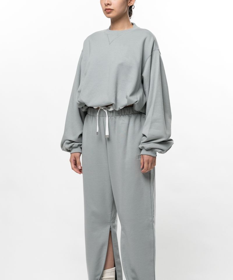 S.O.S Cotton Fleece Cropped Sweatshirt