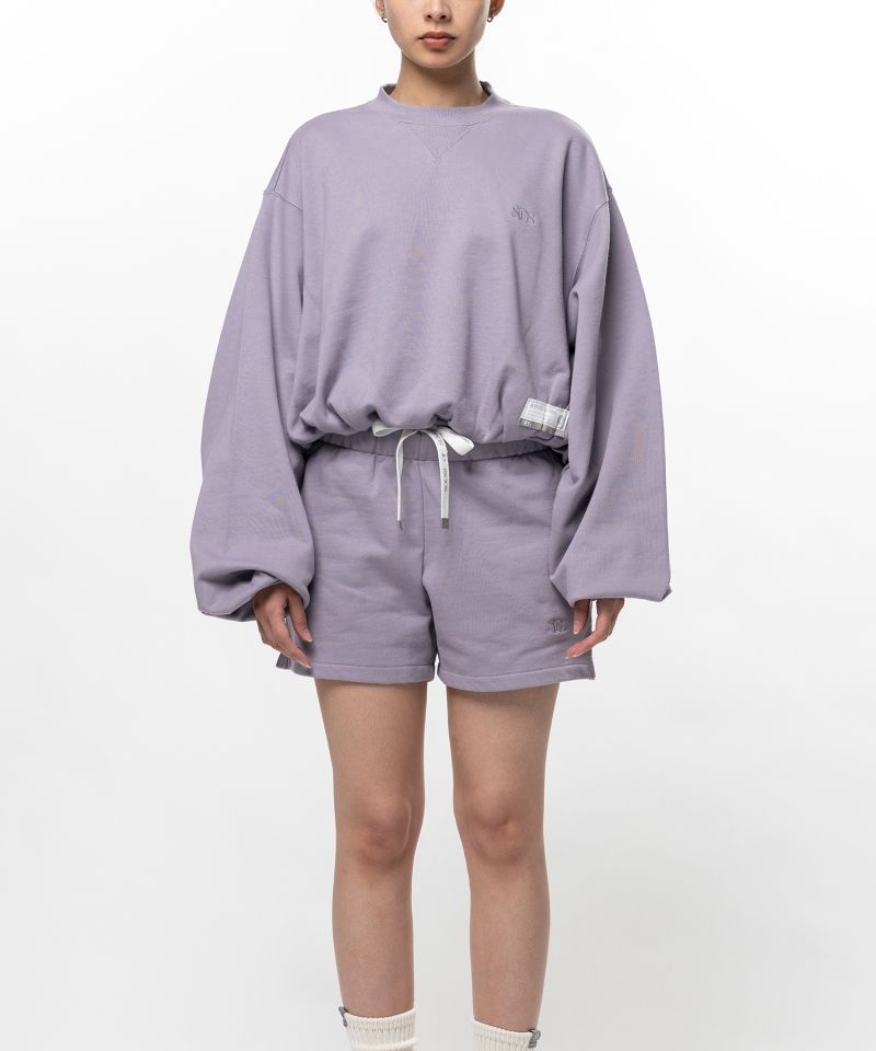 S.O.S Cotton Fleece Cropped Sweatshirt