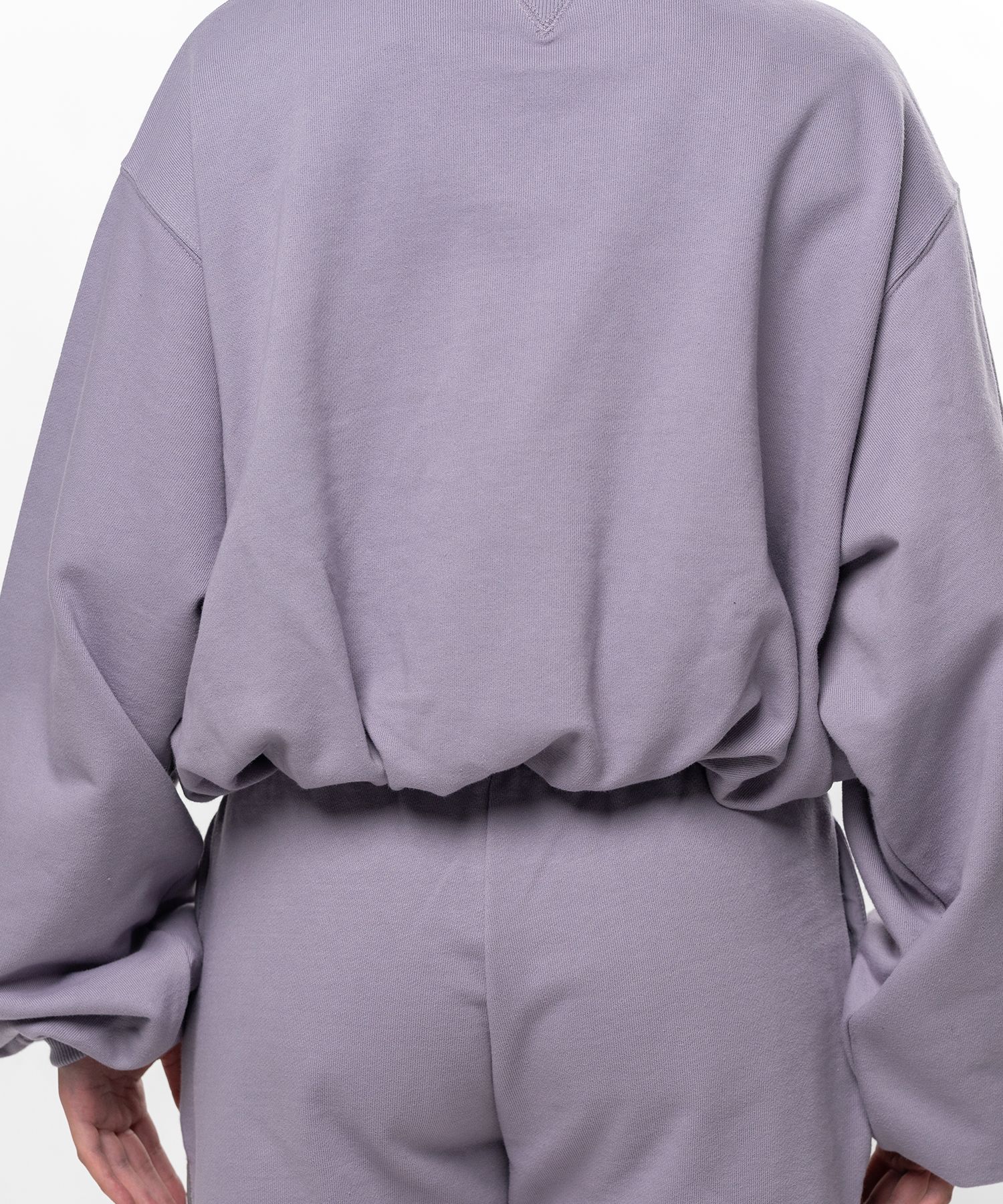 S.O.S Cotton Fleece Cropped Sweatshirt