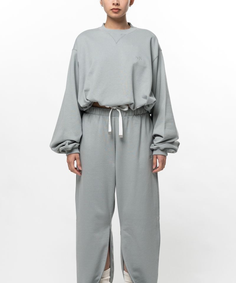 S.O.S Cotton Fleece Cropped Sweatshirt