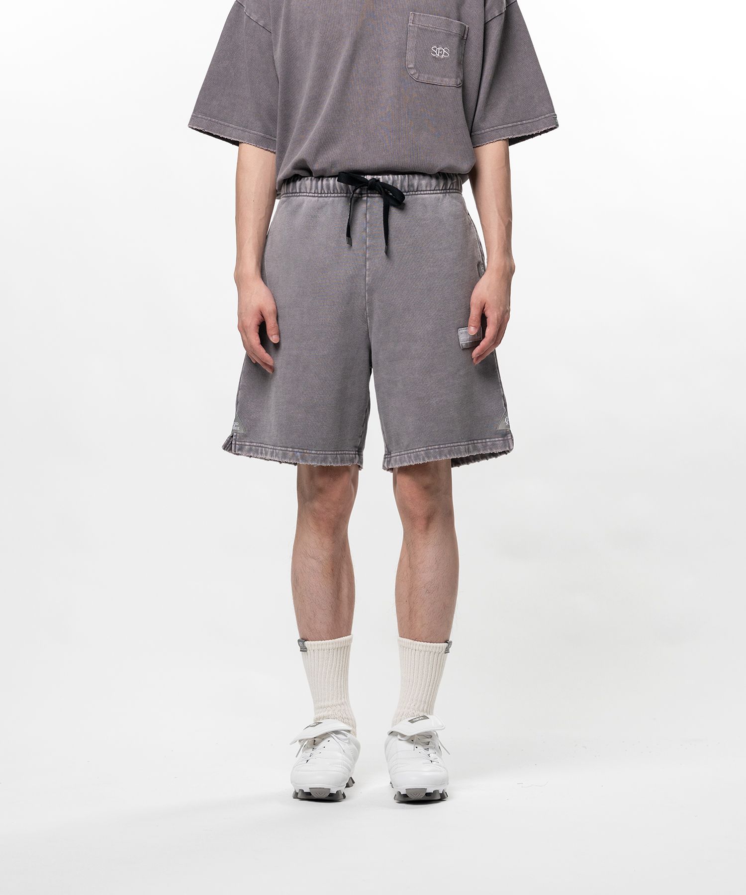 S.O.S Cotton Fleece Used Wash Shorts