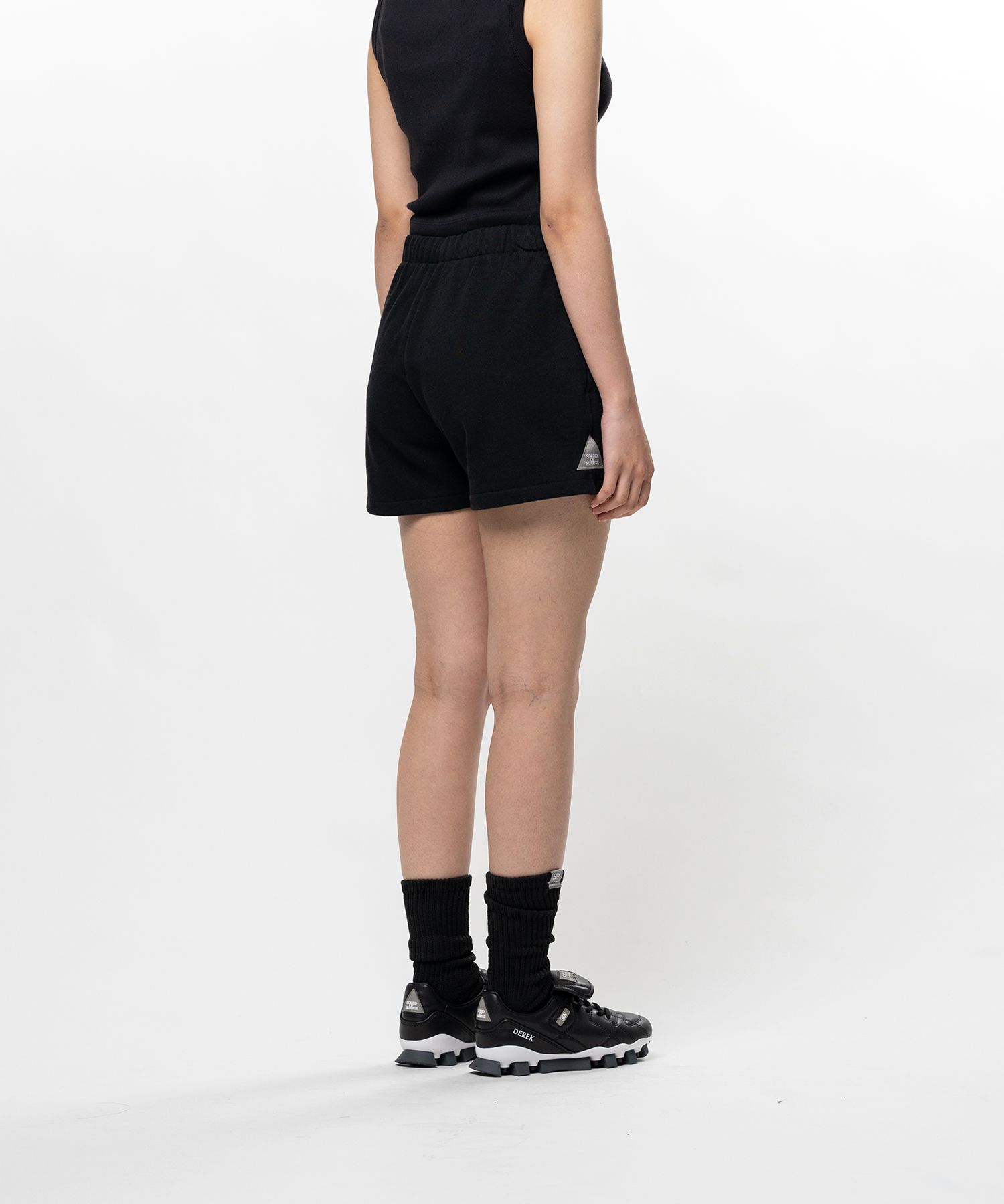 S.O.S Cotton Fleece Mini Shorts