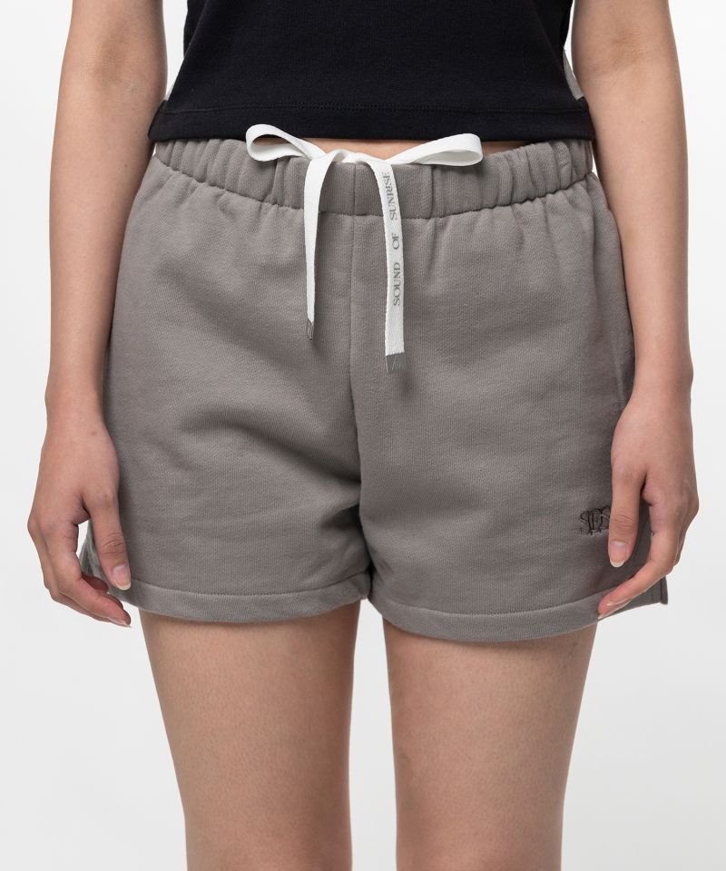 S.O.S Cotton Fleece Mini Shorts
