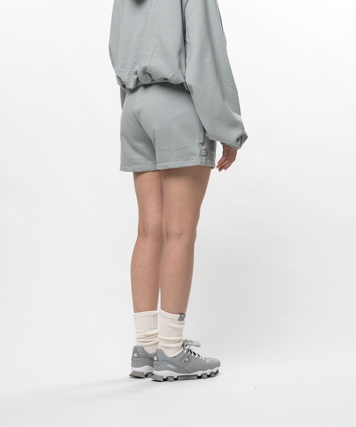 S.O.S Cotton Fleece Mini Shorts