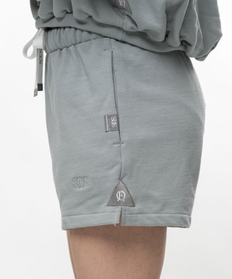 S.O.S Cotton Fleece Mini Shorts