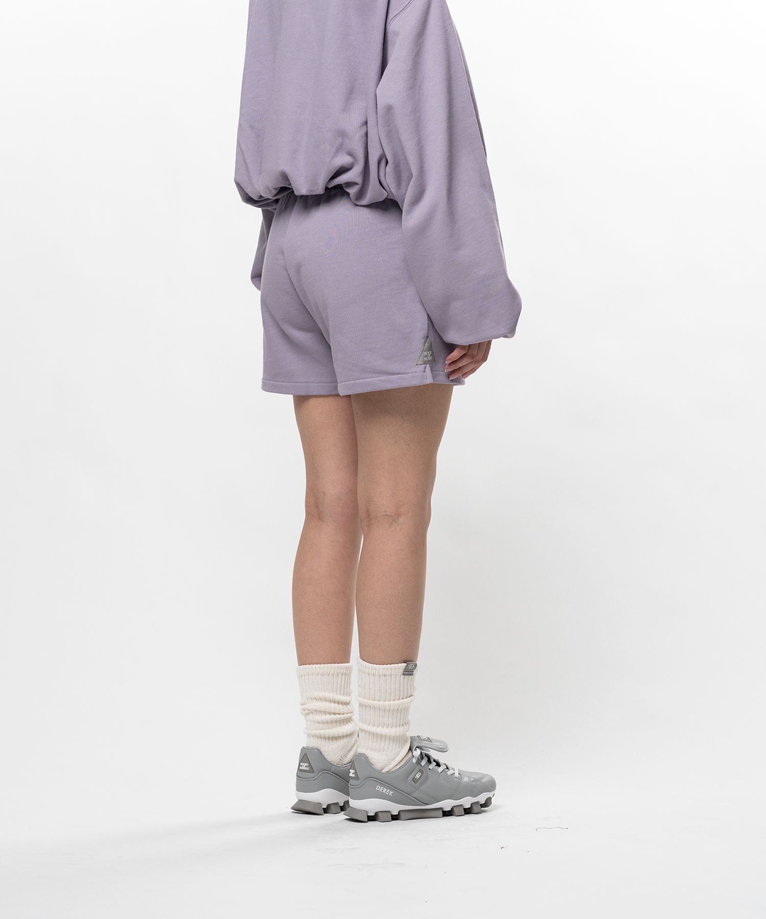 S.O.S Cotton Fleece Mini Shorts