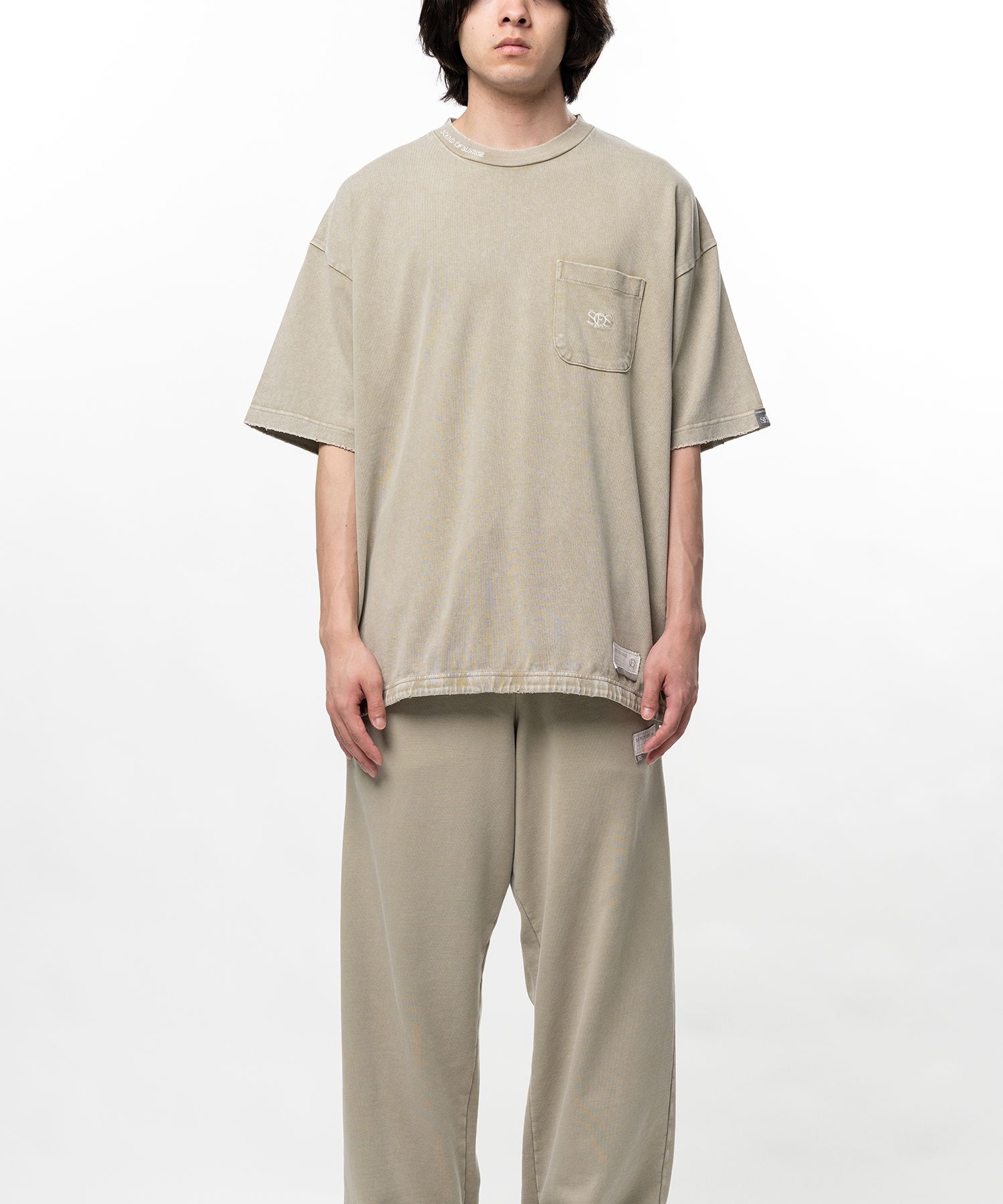 S.O.S Cotton Jersey Used Wash T-shirt