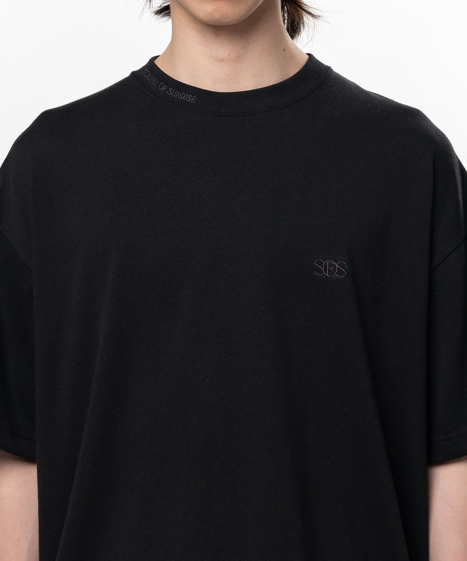 S.O.S Cotton Jersey Logo Embroiled T-shirt