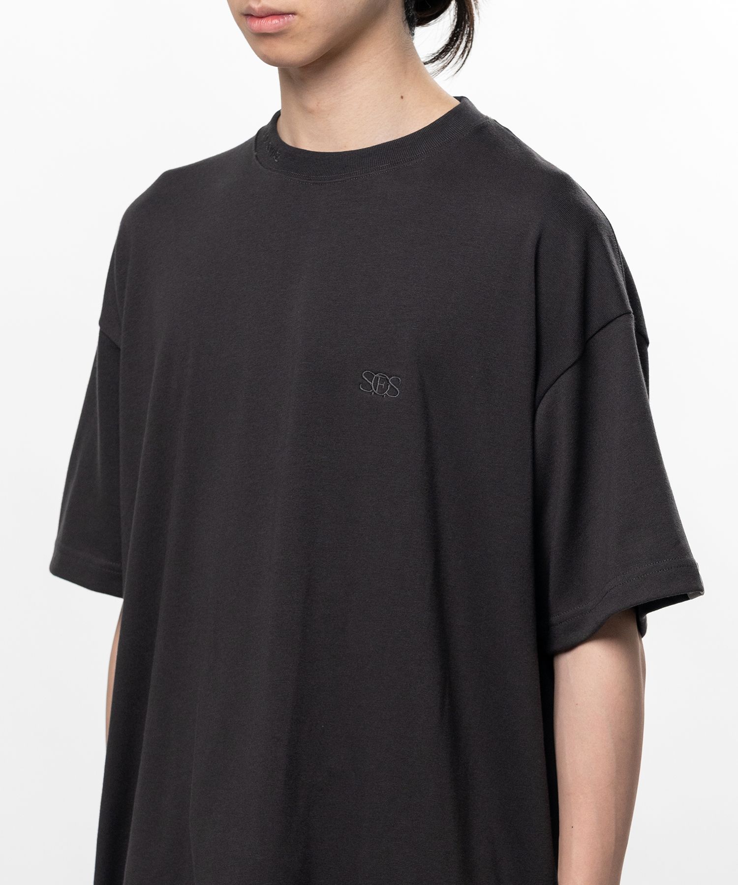 S.O.S Cotton Jersey Logo Embroiled T-shirt