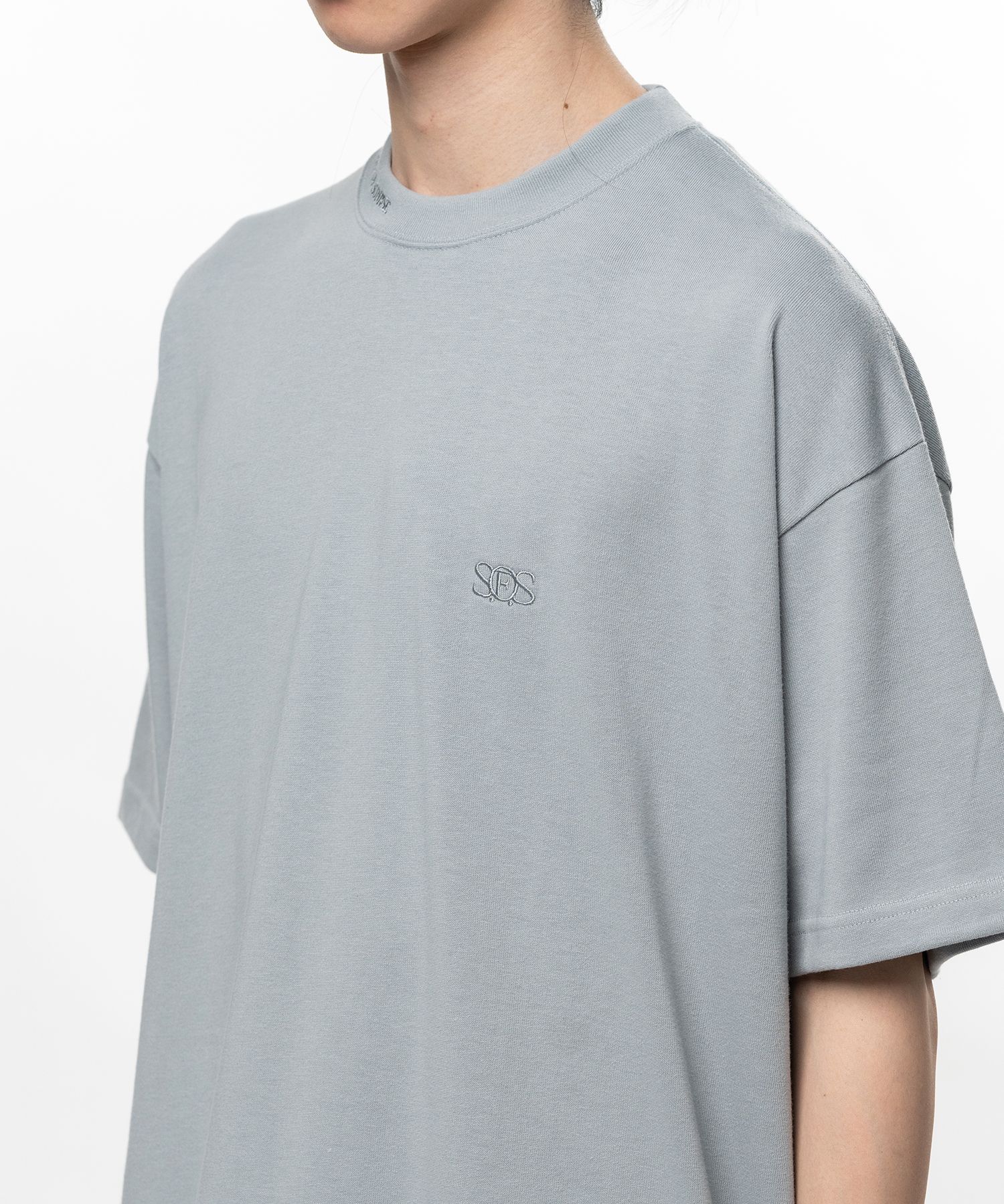 S.O.S Cotton Jersey Logo Embroiled T-shirt