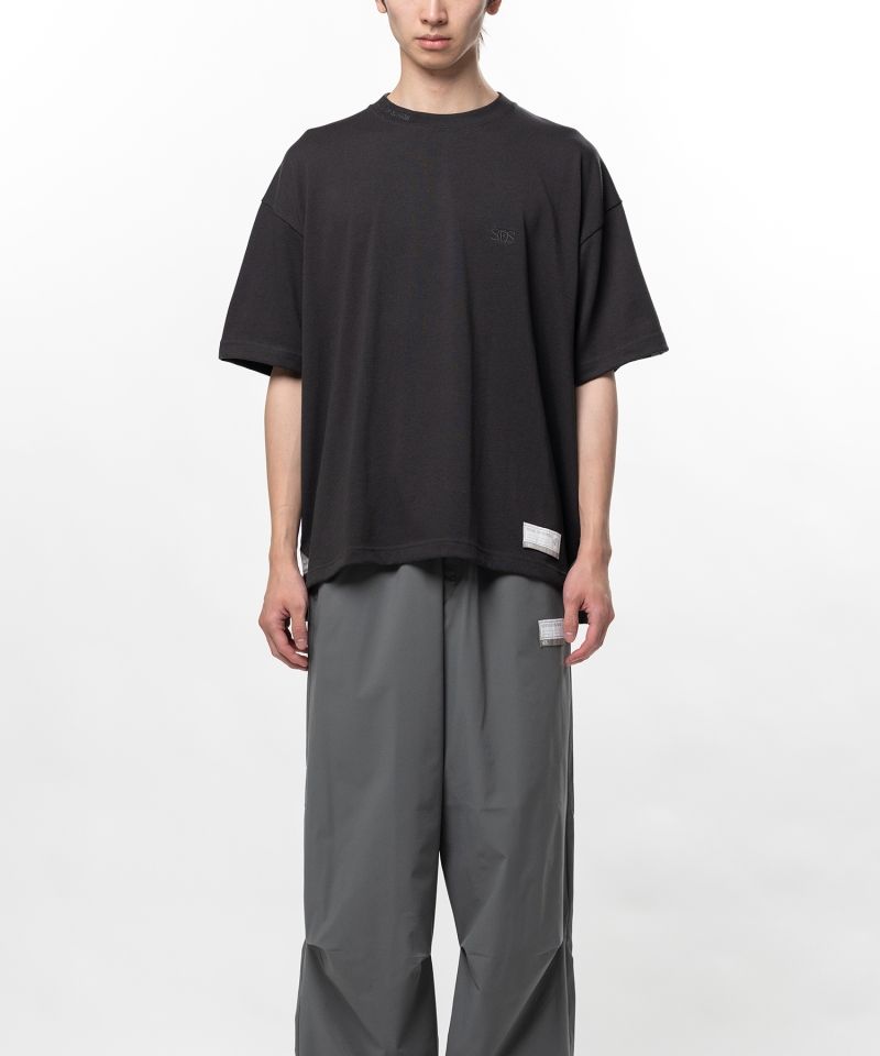 S.O.S Cotton Jersey Logo Embroiled T-shirt