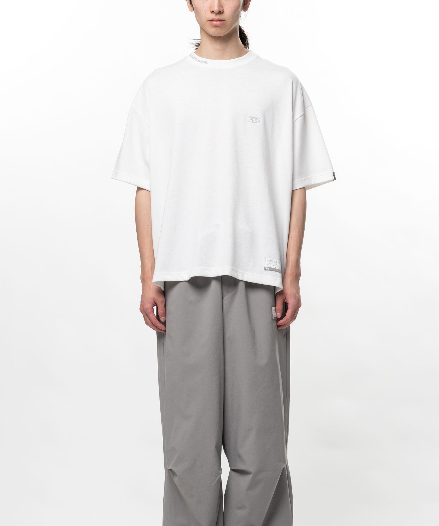 S.O.S Cotton Jersey Logo Embroiled T-shirt